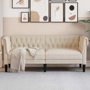 2-personers chesterfieldsofa hør