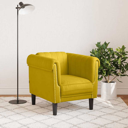 sofastol velour gul
