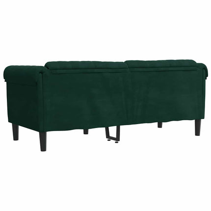 2-personers sofa velour mørkegrøn