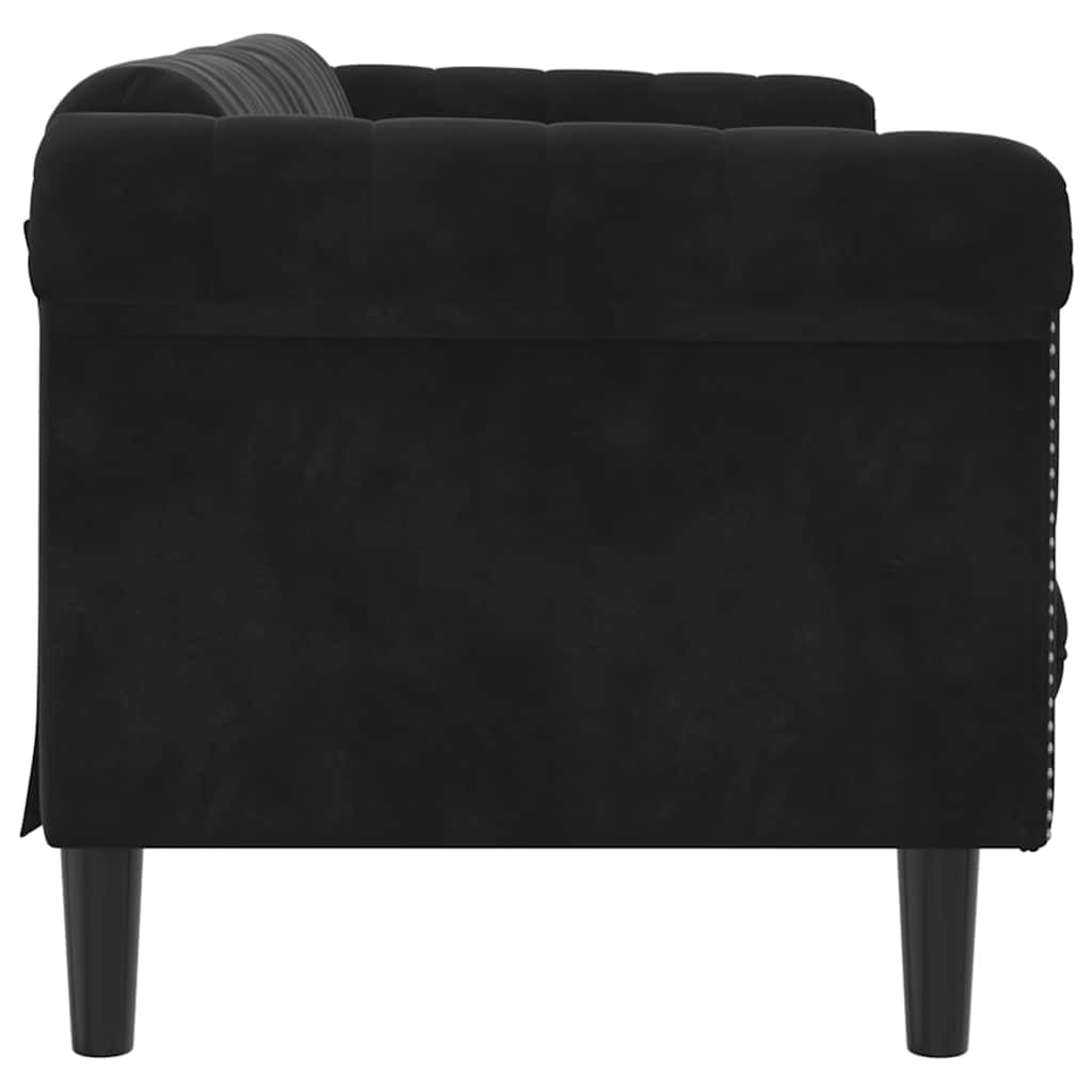 3-personers sofa velour sort
