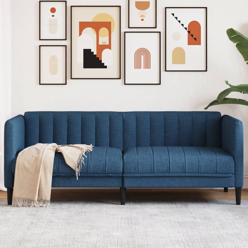 2-personers sofa stof bl