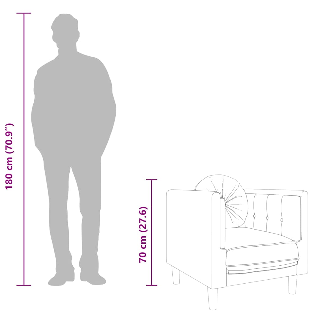 sofastol med hynde velour sort