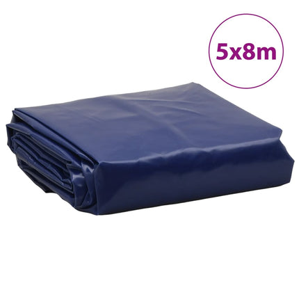 presenning 5x8 m 650 g/m² blå