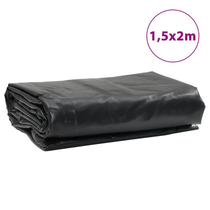 presenning 1,5x2 m 650 g/m² antracitgrå