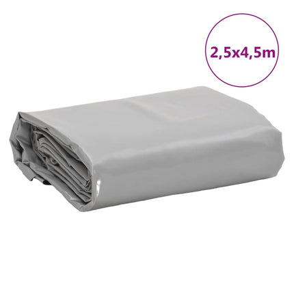 presenning 2,5x4,5 m 650 g/m² grå