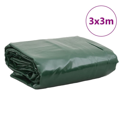 presenning 3x3 m 650 g/m² grøn