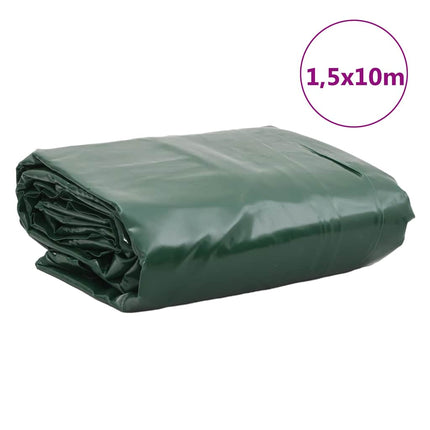 presenning 1,5x10 m 650 g/m² grøn
