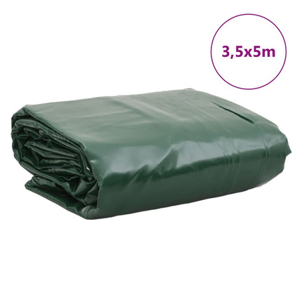 presenning 3,5x5 m 650 g/m² grøn