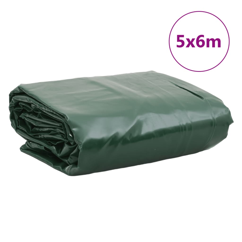 presenning 5x6 m 650 g/m² grøn