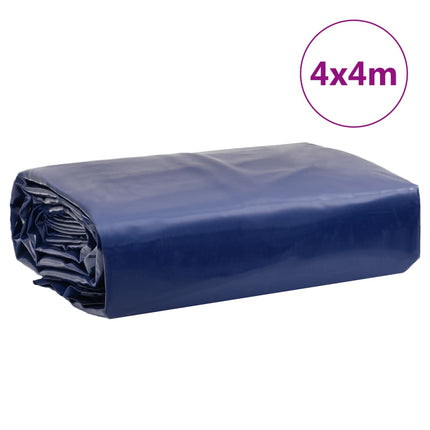 presenning 4x4 m 650 g/m² blå