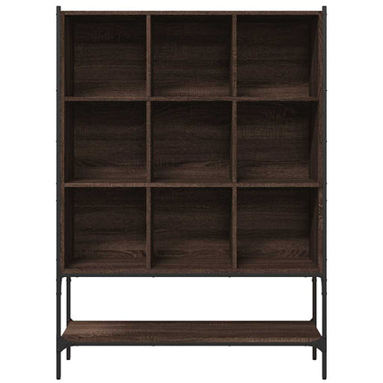 bogreol 102x30x141,5 cm konstrueret træ brun egetræsfarve
