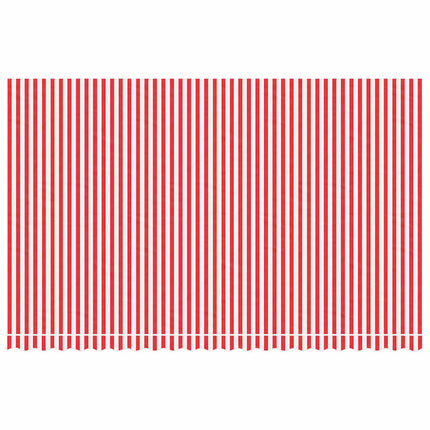 udskiftningsdug til markise 480x295 cm polyester rød og hvid