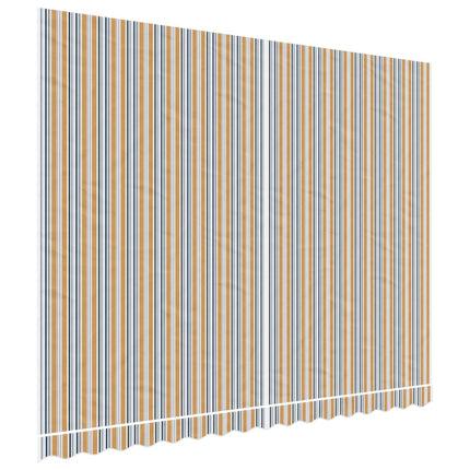 udskiftningsdug til markise 380x295 cm polyester orange og blå