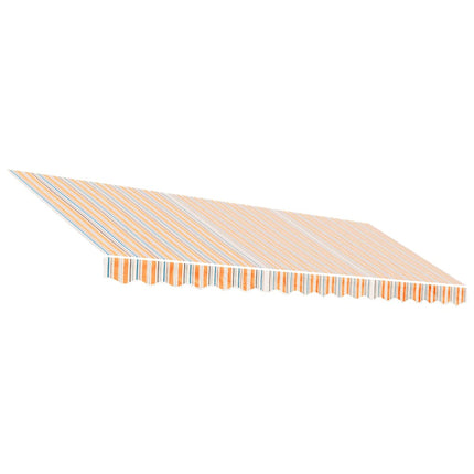 udskiftningsdug til markise 430x345 cm polyester orange og blå