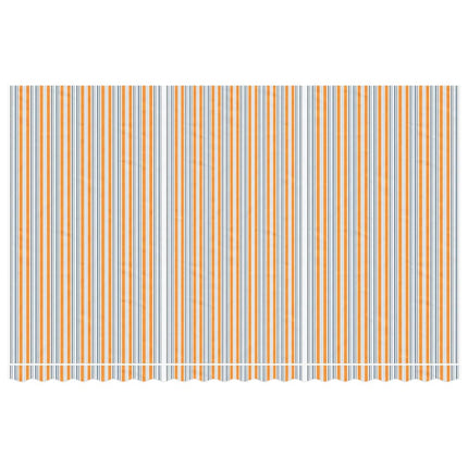 udskiftningsdug til markise 5x3 m polyester orange og blå