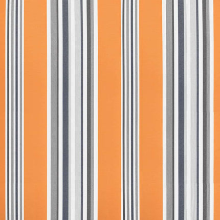 udskiftningsdug til markise 5x3 m polyester orange og blå