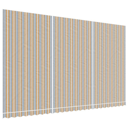 udskiftningsdug til markise 580x345 cm polyester orange og blå