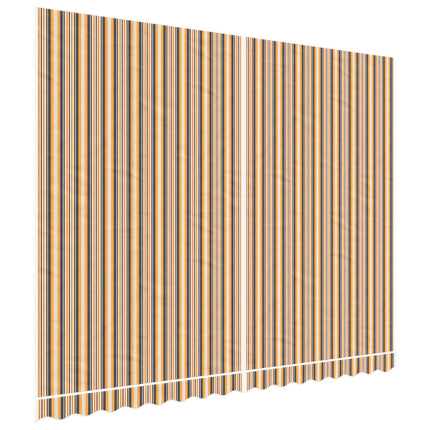 markisedug 4x3 m stribet flerfarvet