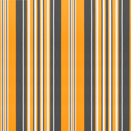 udskiftningsdug til markise 450x350 cm polyester orange og sort