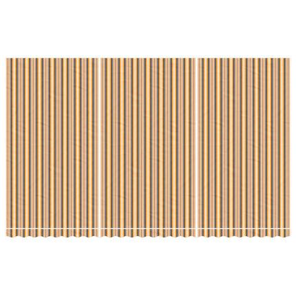 udskiftningsdug til markise 6x3,5 m polyester orange og sort