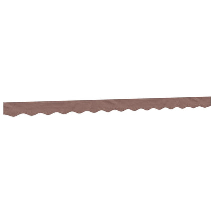 volant til markisedug 330x20 cm stribet brun