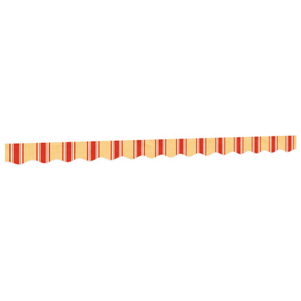 volant til markisedug 350 cm stribet gul og orange