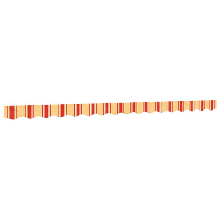 volant til markisedug 380x20 cm stribet gul og orange