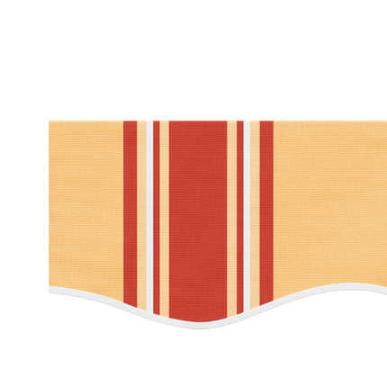 volant til markisedug 380x20 cm stribet gul og orange
