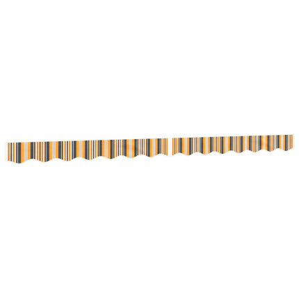 volant til markisedug 330x20 cm stribet gul og grå