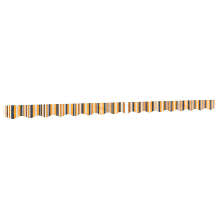 volant til markisedug 380x20 cm stribet gul og grå