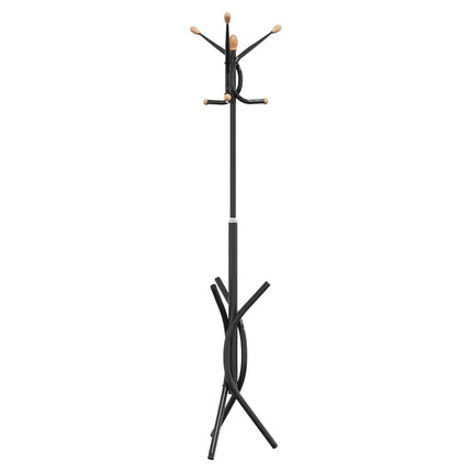stumtjener 176 cm pulverlakeret jern sort