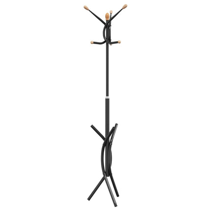 stumtjener 176 cm pulverlakeret jern sort