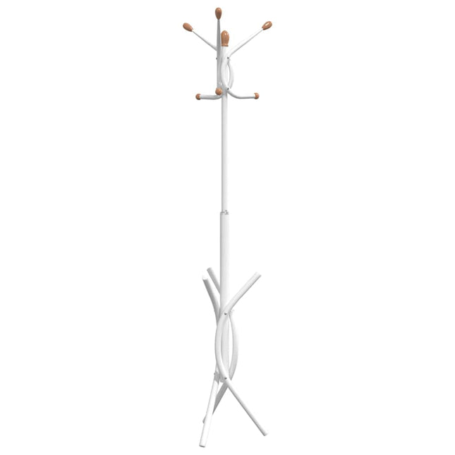 stumtjener 176 cm pulverlakeret jern hvid