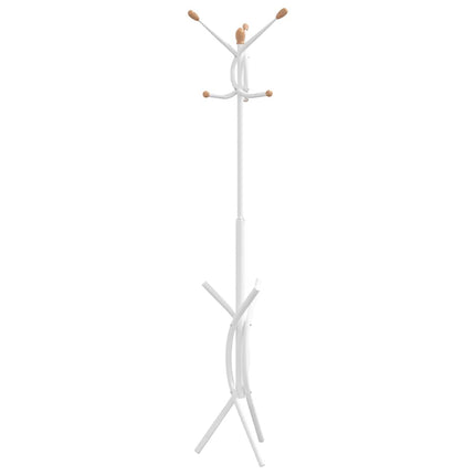 stumtjener 176 cm pulverlakeret jern hvid