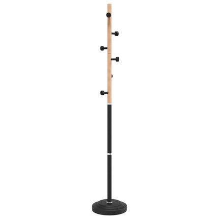 stumtjener 177 cm pulverlakeret jern sort