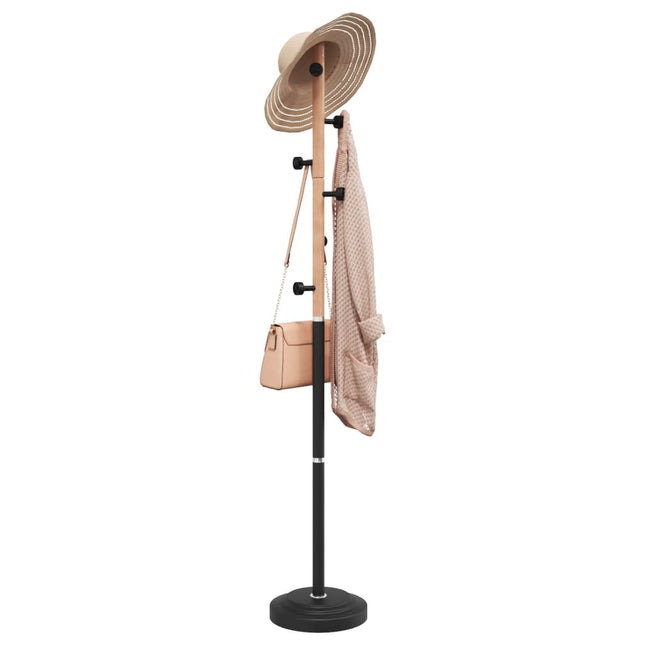 stumtjener 177 cm pulverlakeret jern sort