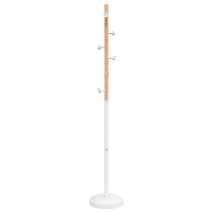 stumtjener 177 cm pulverlakeret jern hvid