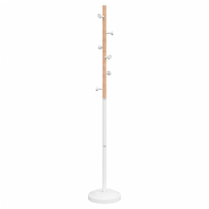 stumtjener 177 cm pulverlakeret jern hvid