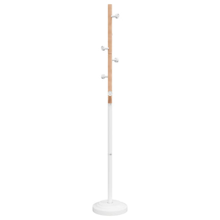stumtjener 177 cm pulverlakeret jern hvid