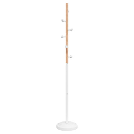 stumtjener 177 cm pulverlakeret jern hvid