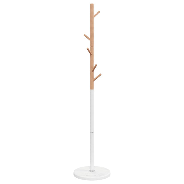 stumtjener 172 cm pulverlakeret jern hvid