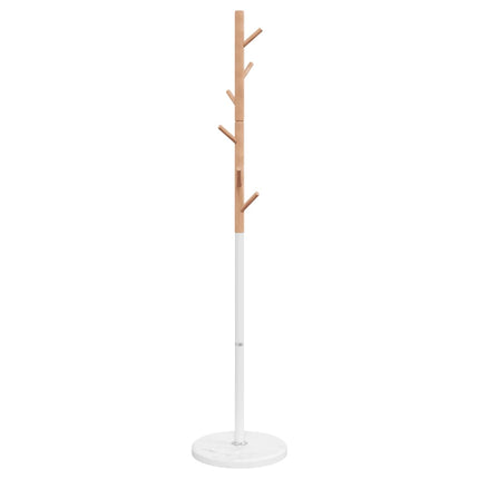 stumtjener 172 cm pulverlakeret jern hvid