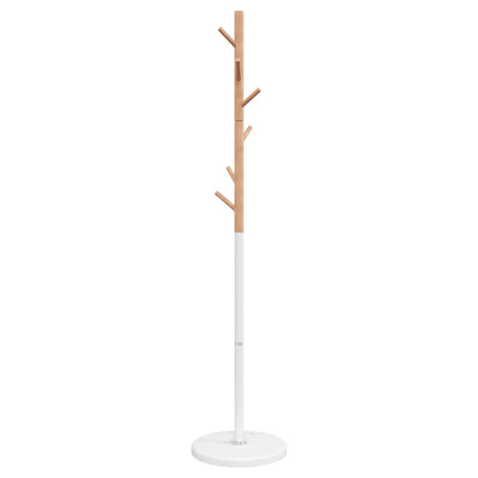 stumtjener 172 cm pulverlakeret jern hvid