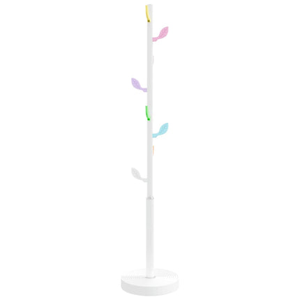 stumtjener 172 cm pulverlakeret jern hvid