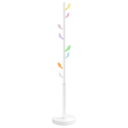 stumtjener 172 cm pulverlakeret jern hvid