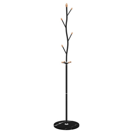 stumtjener 177 cm pulverlakeret jern sort