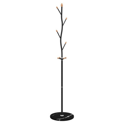 stumtjener 177 cm pulverlakeret jern sort