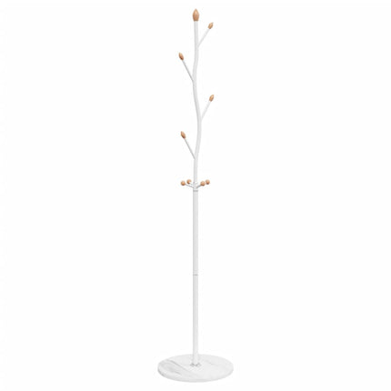 stumtjener 177 cm pulverlakeret jern hvid