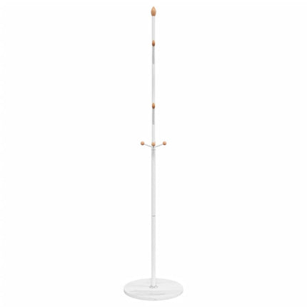 stumtjener 177 cm pulverlakeret jern hvid