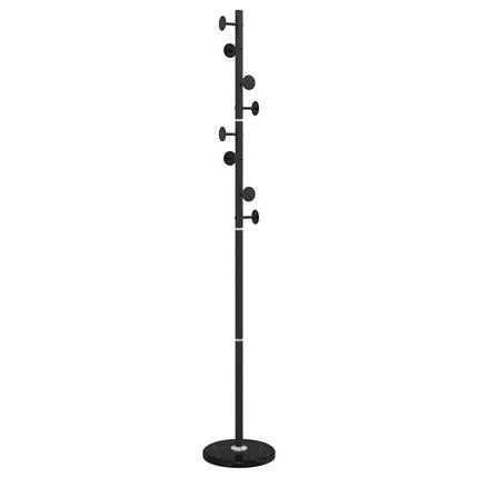 stumtjener 176 cm pulverlakeret jern sort